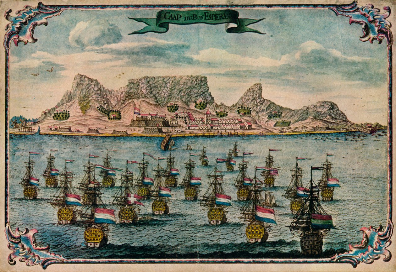 Kapstadt, ca. 1680 von Unbekannt