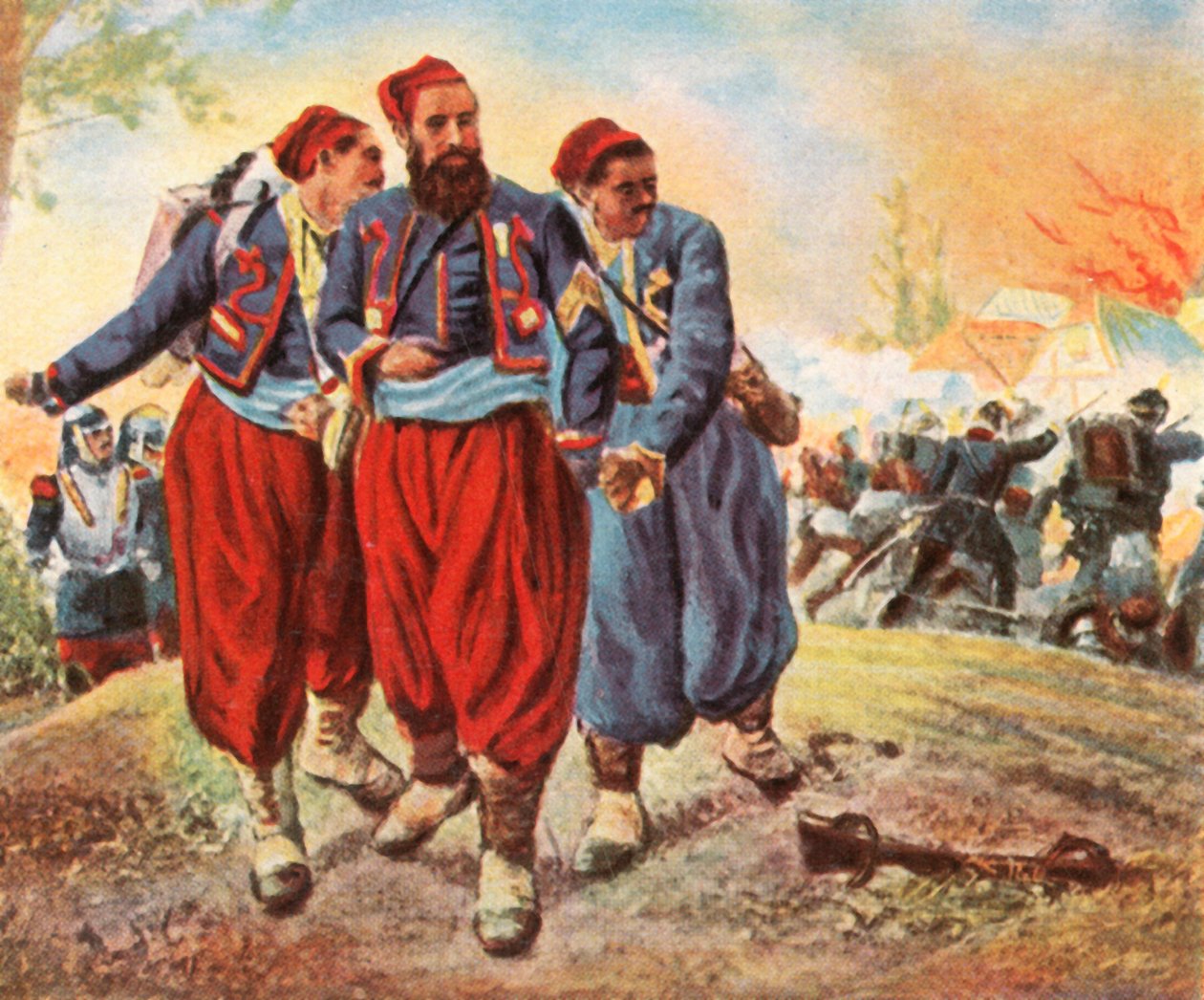 Gefangene Türken bei Wörth, 6. August 1870, 1936 von Unbekannt