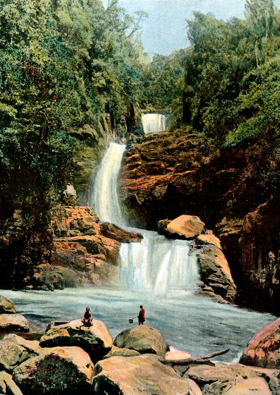 Wasserfall bei Namora, Madagaskar, spätes 19. Jahrhundert von Unbekannt