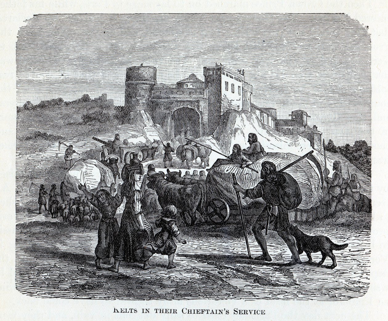 Kelten in ihrem Häuptlingsdienst, 1882 von Unbekannt