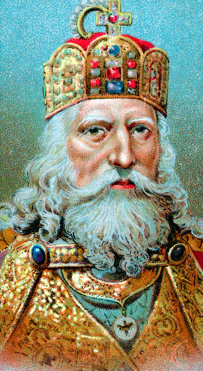 Karl der Große, König der Franken, ca. 1920 von Unbekannt