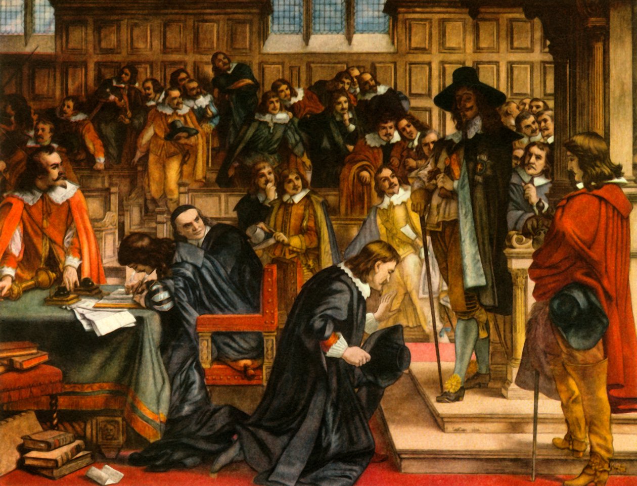 Charles I und Sprecher Lenthall, ca. 1850, 1947 von Unbekannt