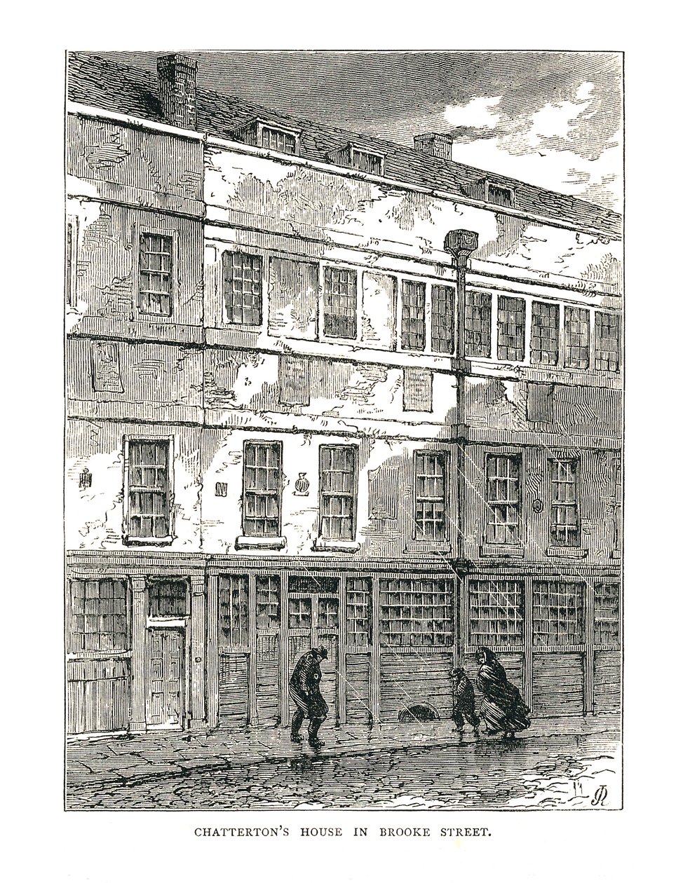 Chattertons Haus in der Brooke Street, 1878 von Unbekannt