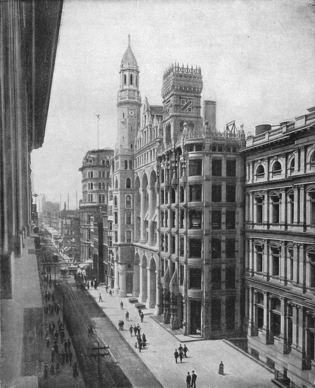 Chestnut Street, Philadelphia, USA, um 1900 von Unbekannt