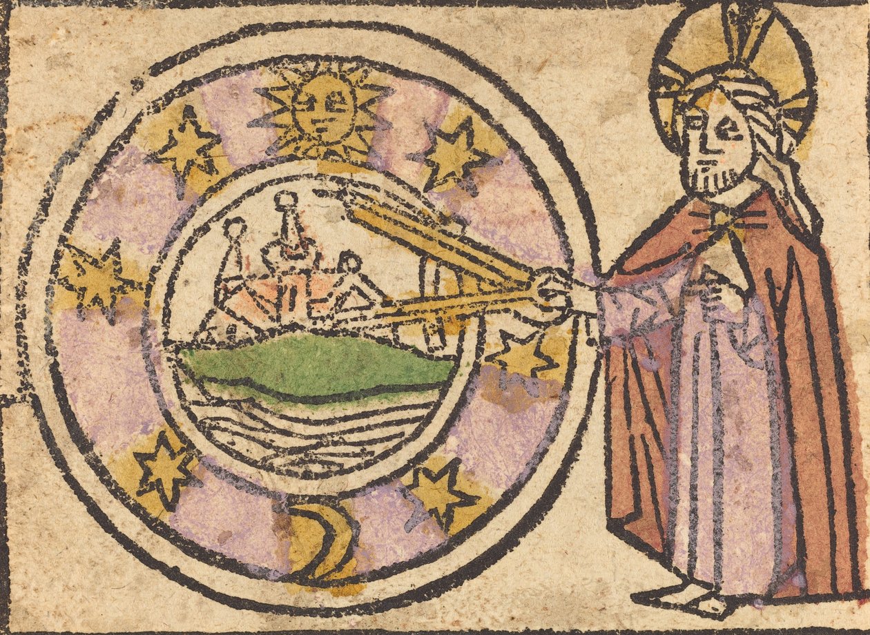 Christus misst den Globus von Unbekannt