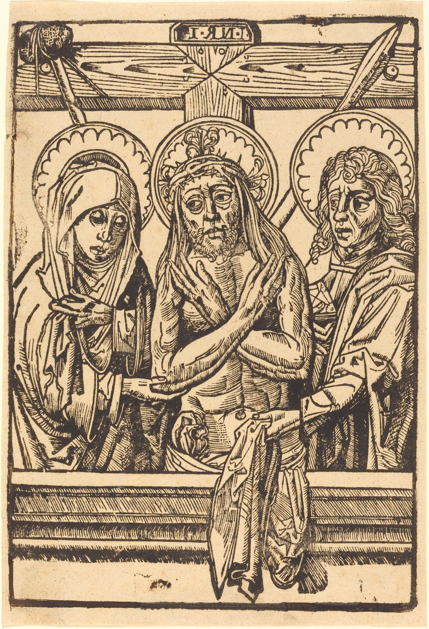 Christus zwischen Maria und Johannes von Unbekannt