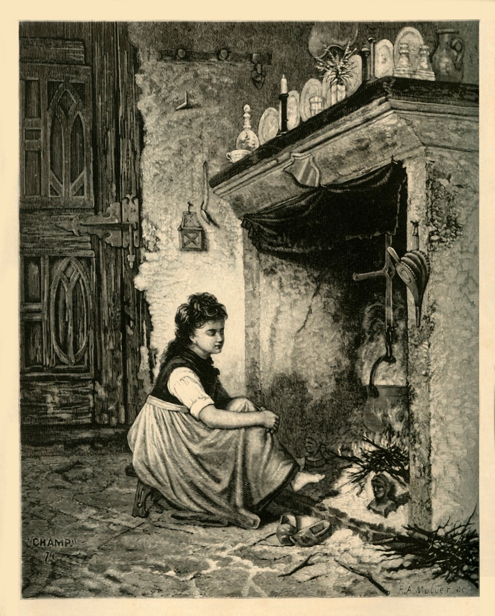 Aschenputtel, 1883 von Unbekannt