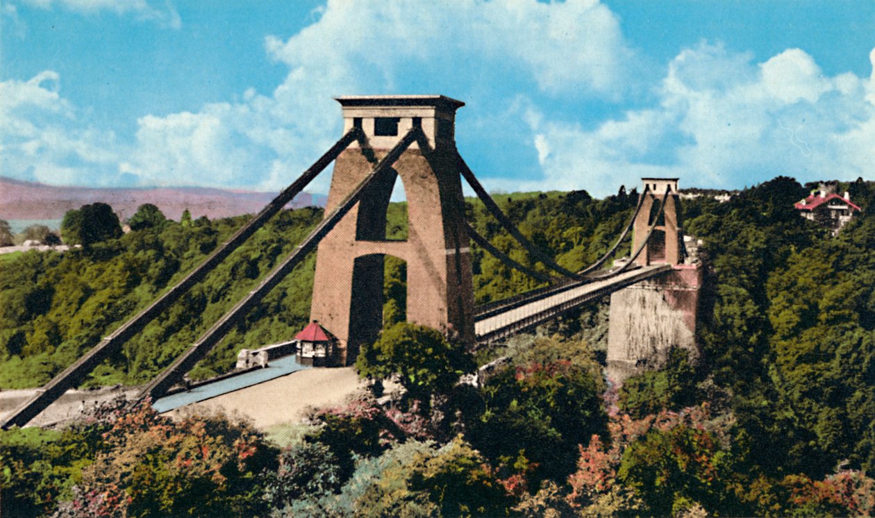 Clifton Hängebrücke vom Observatorium, ca. 1940er von Unbekannt