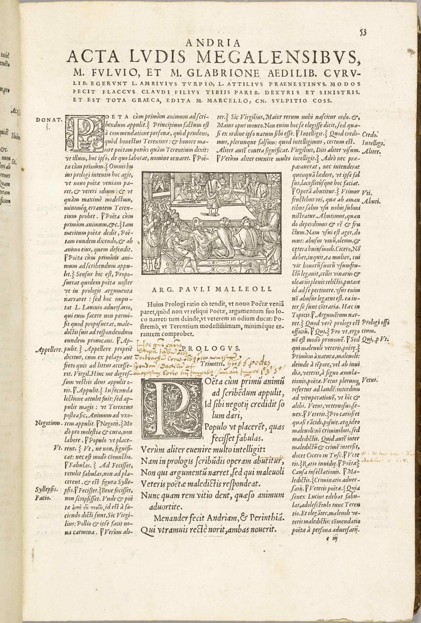 Komödien des Terenz von Jean de Roigny, 1552 von Unbekannt