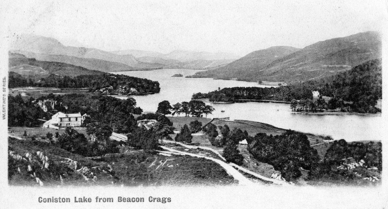 Coniston Lake, Lake District, Cumbria, 1902 von Unbekannt