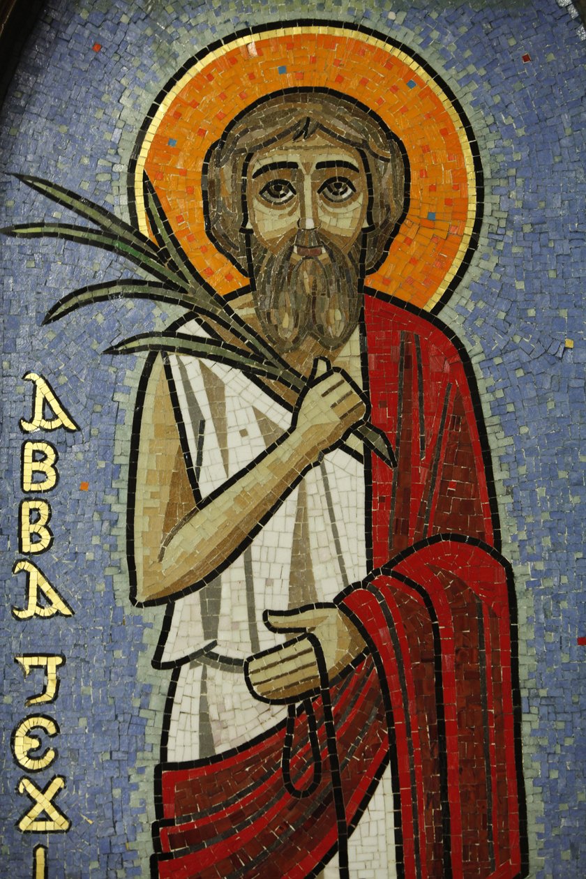 Koptische Ikone: Jesus von Unbekannt