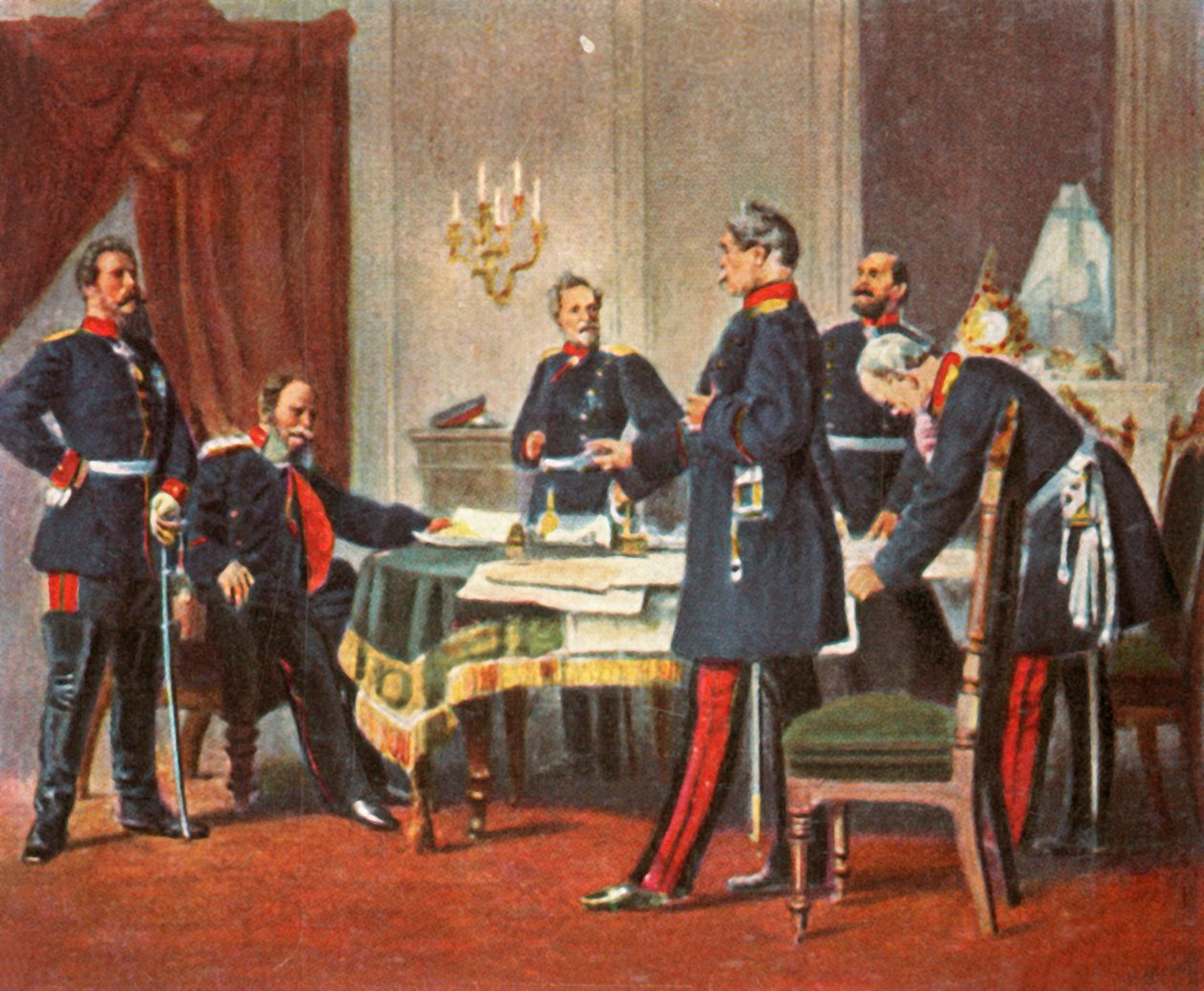 Kriegsrat in Versailles von Unbekannt