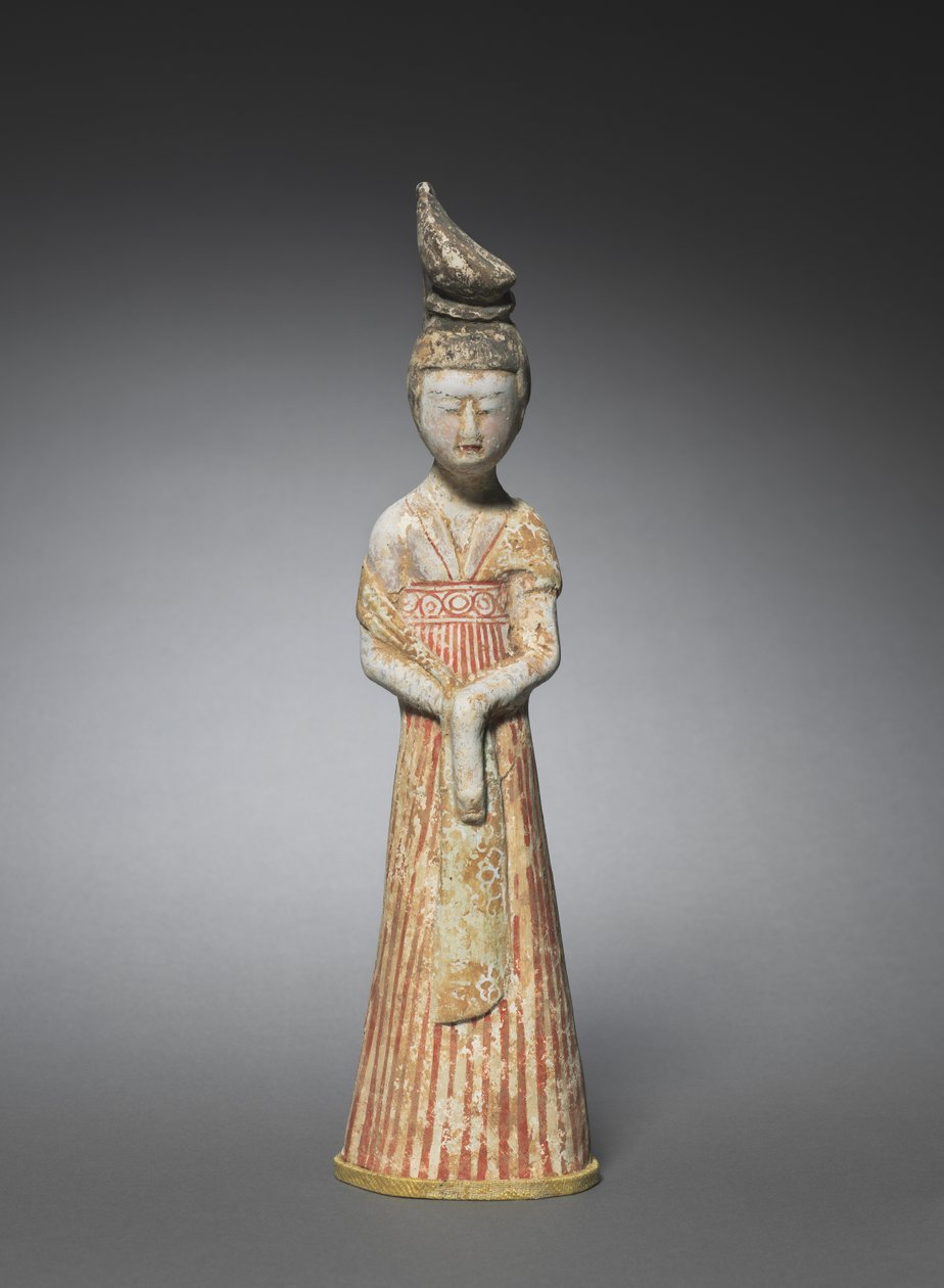 Hofdame mit hohem Chignon, ca. 700-750 von Unbekannt