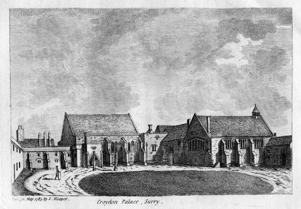 Croydon Palace, Surrey, 1785 von Unbekannt