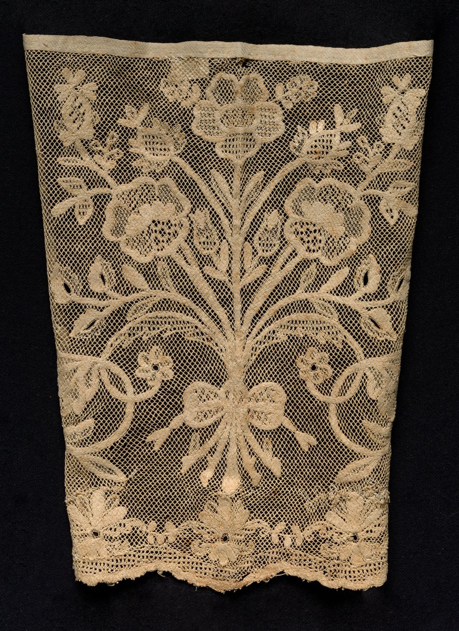 Manschette mit Blumenranken, 19. Jahrhundert von Unbekannt