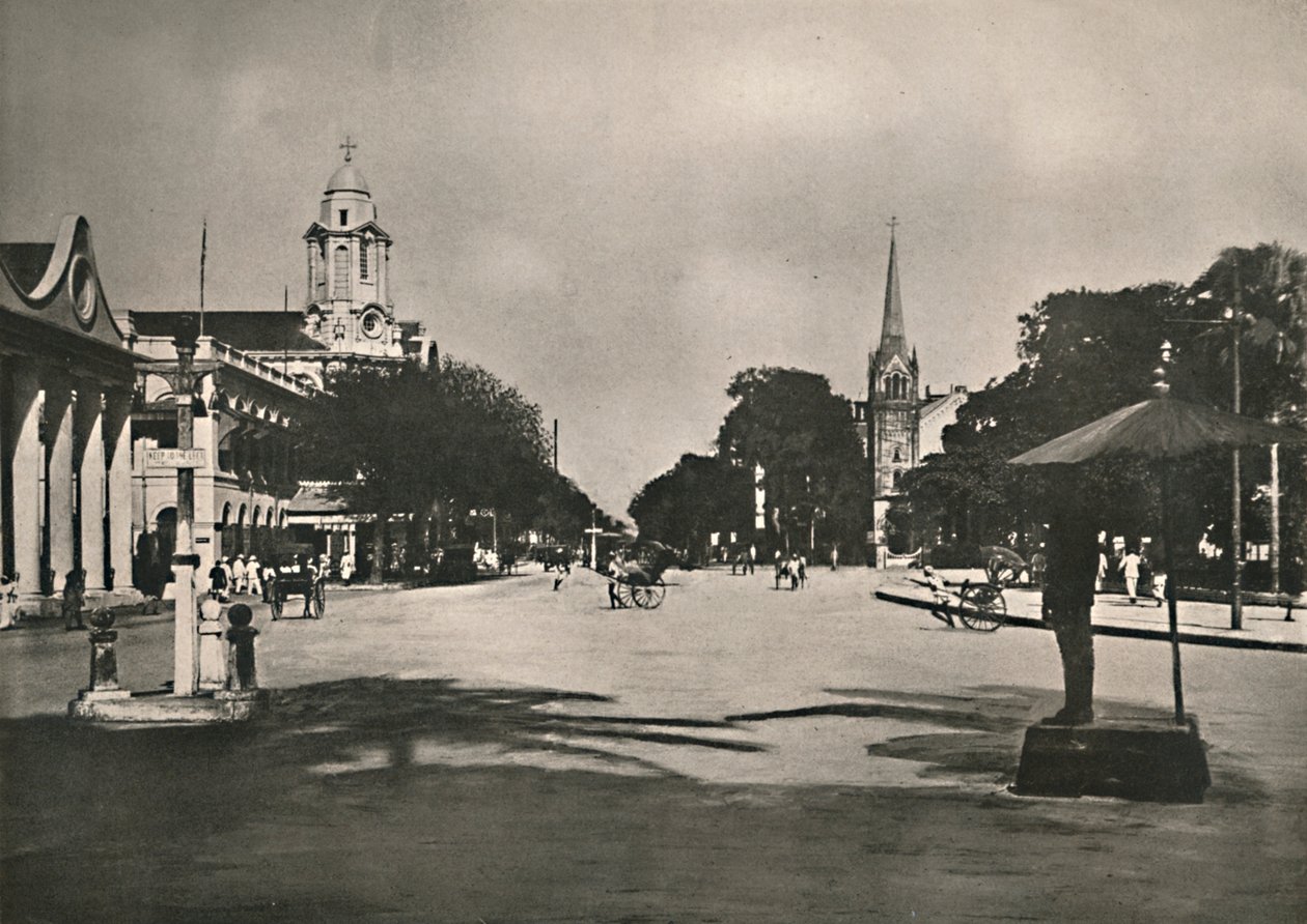 Dalhousie Street, Rangoon, 1900 von Unbekannt