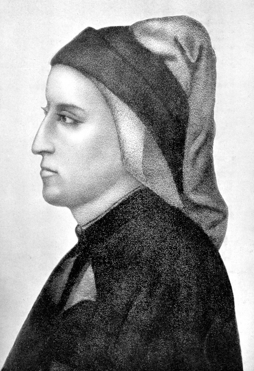 Dante Alighieri, italienischer florentinischer Dichter, 1903 von Unbekannt
