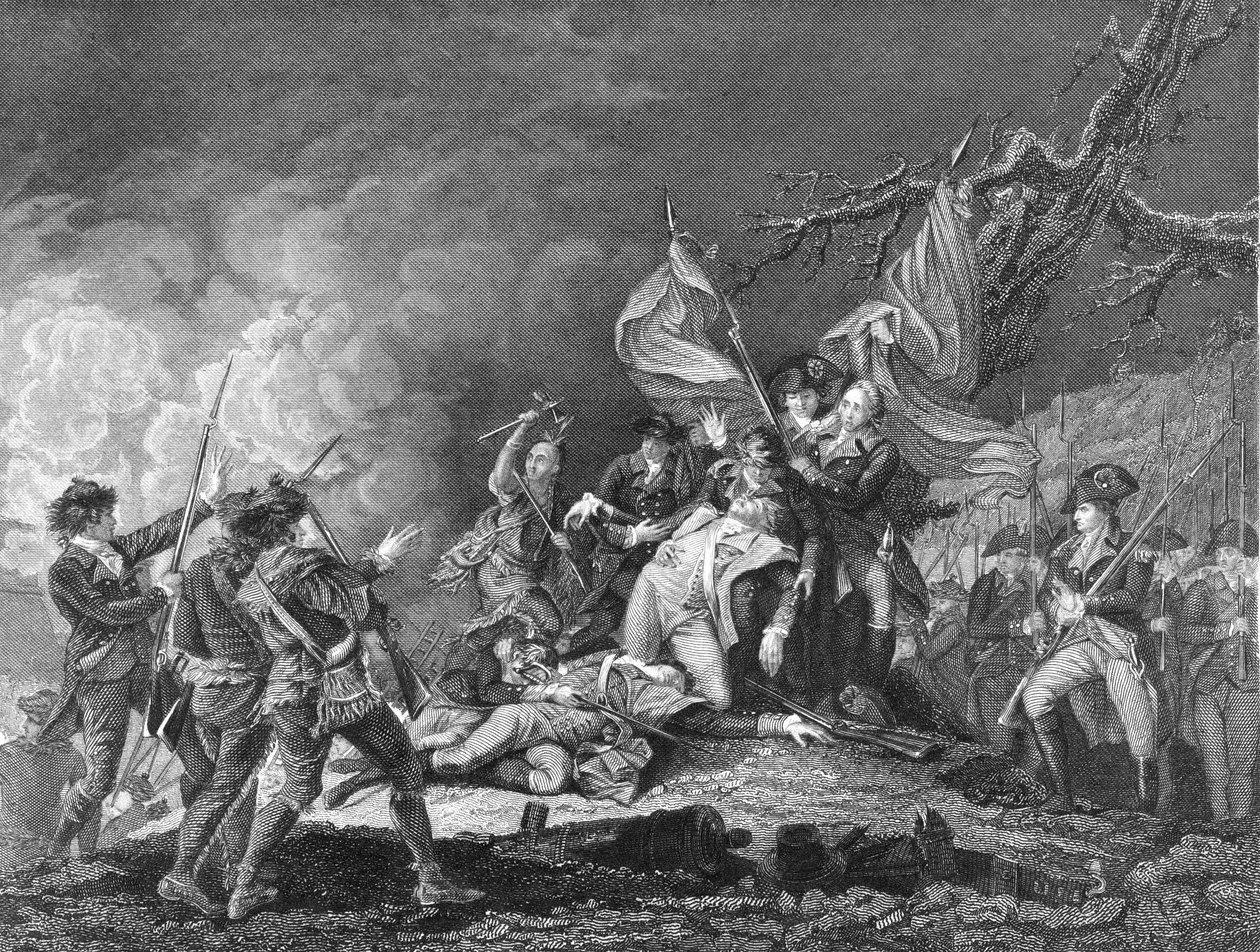 Tod von General Montgomery in Quebec, Dezember 1775 von Unbekannt