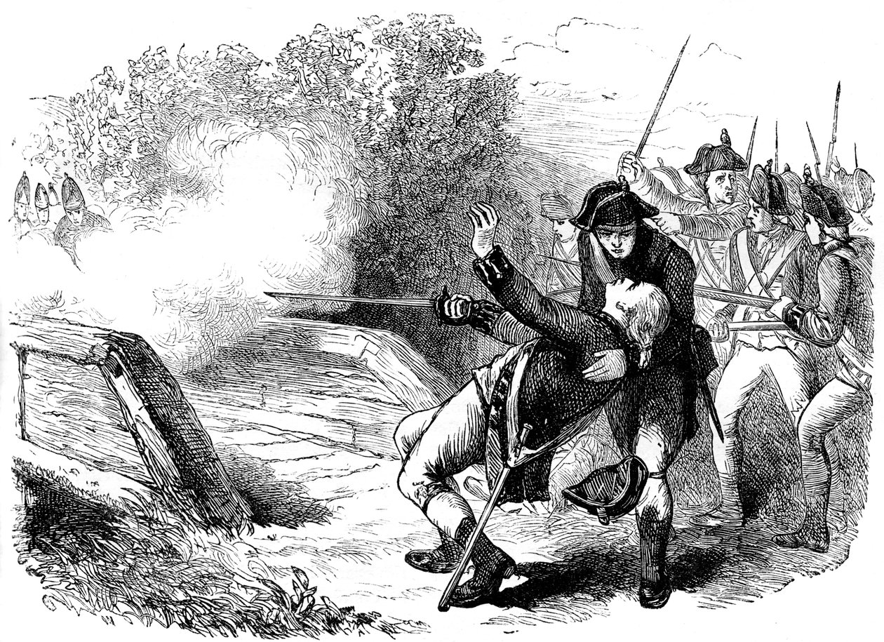 Tod von Isaac Davis, 1775, ca. 1880 von Unbekannt