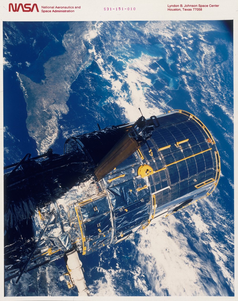 Einsatz des Hubble-Weltraumteleskops, 1990 von Unbekannt