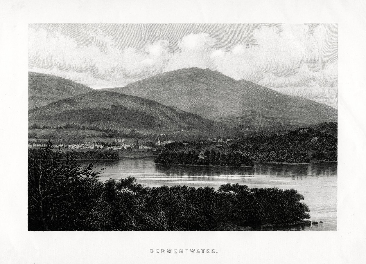Derwentwater, Lake District, Cumbria, 1896 von Unbekannt