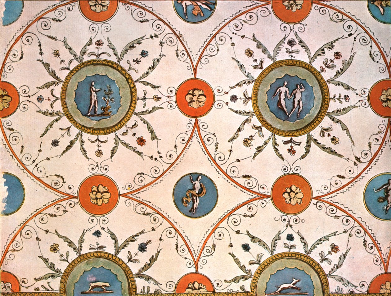 Entwurf für ein Deckenbild, Italien, 1928 von Unbekannt
