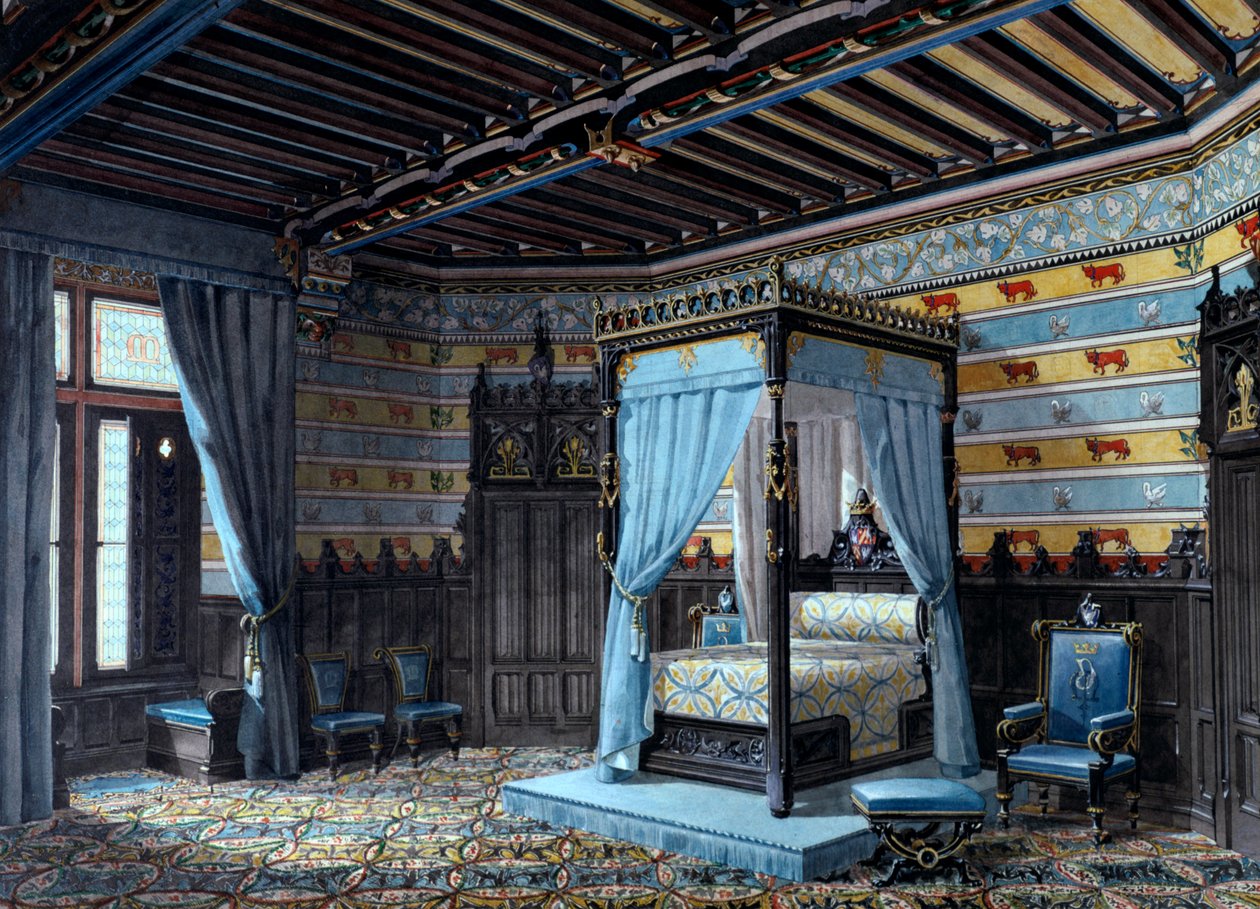 Entwurf für ein Interieur, 1868 von Unbekannt