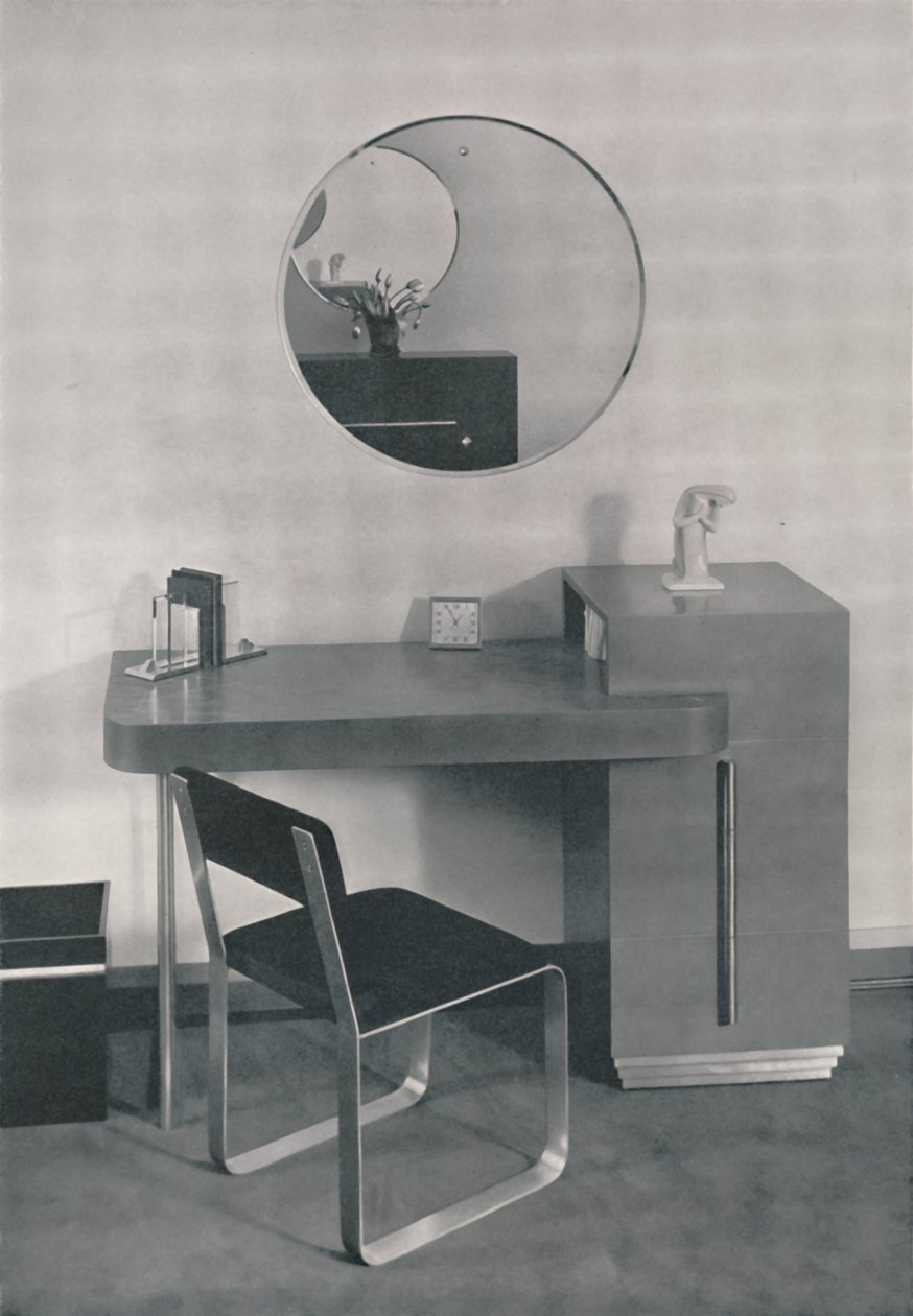 Schreibtisch entworfen für Mrs. Adolph Stuber, 1933 von Unbekannt