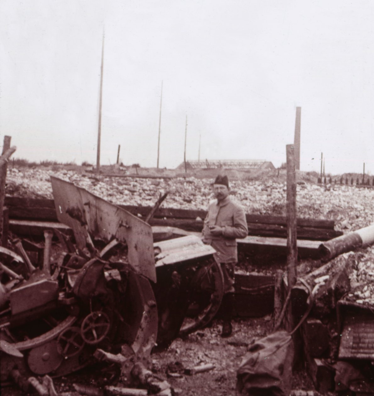 Zerstörung, Carency, Nordfrankreich, ca. 1914-1918 von Unbekannt