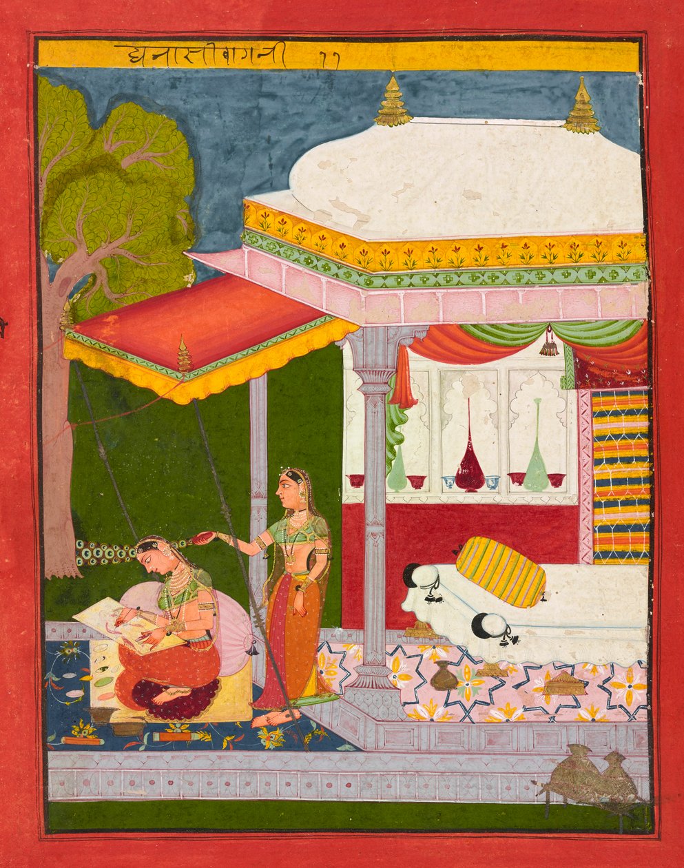 Dhanasri Ragini, ca. 1680 von Unbekannt