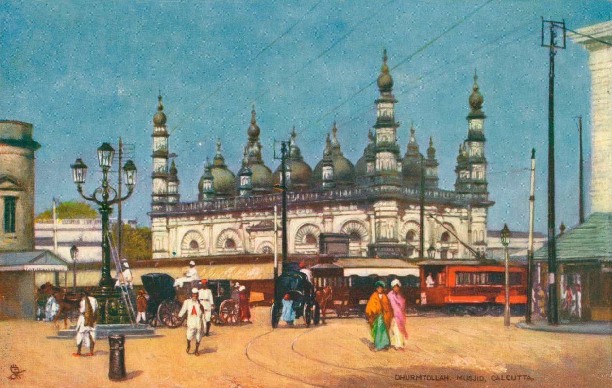Dhurmtollah Musjid, Kalkutta, um 1902 von Unbekannt