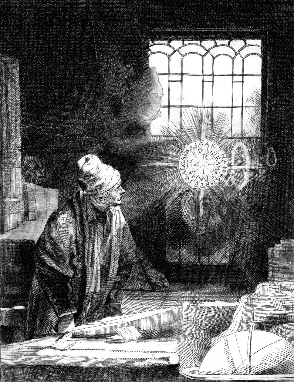 Dr. Faustus in seinem Arbeitszimmer von Unbekannt