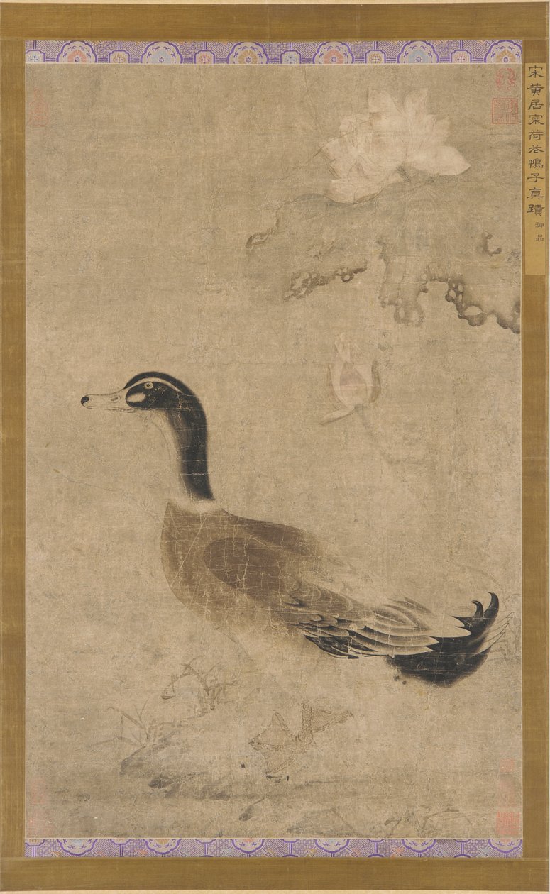Ente und Lotusblumen, Yuan-Dynastie, 1279-1368 von Unbekannt