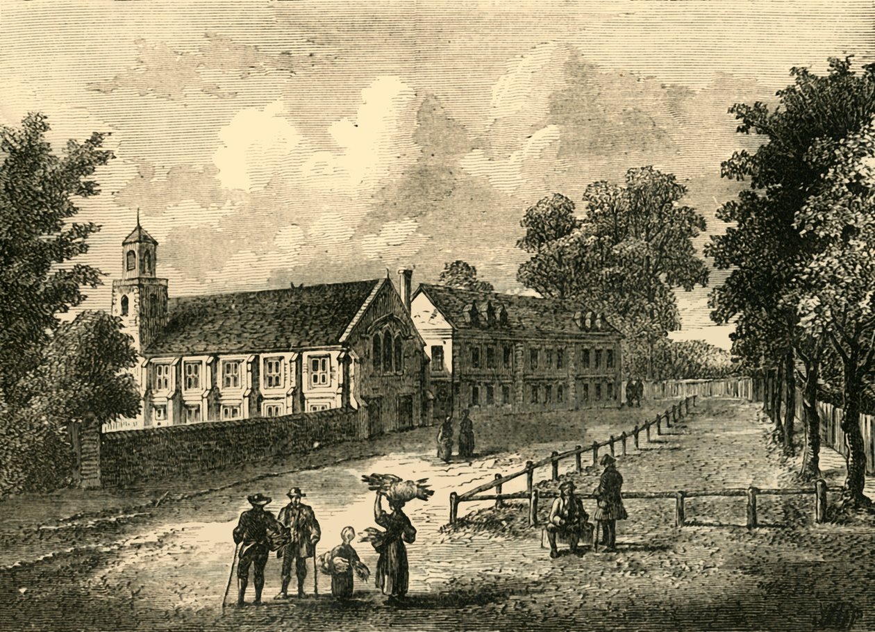 Dulwich College im Jahr 1750, ca. 1878 von Unbekannt