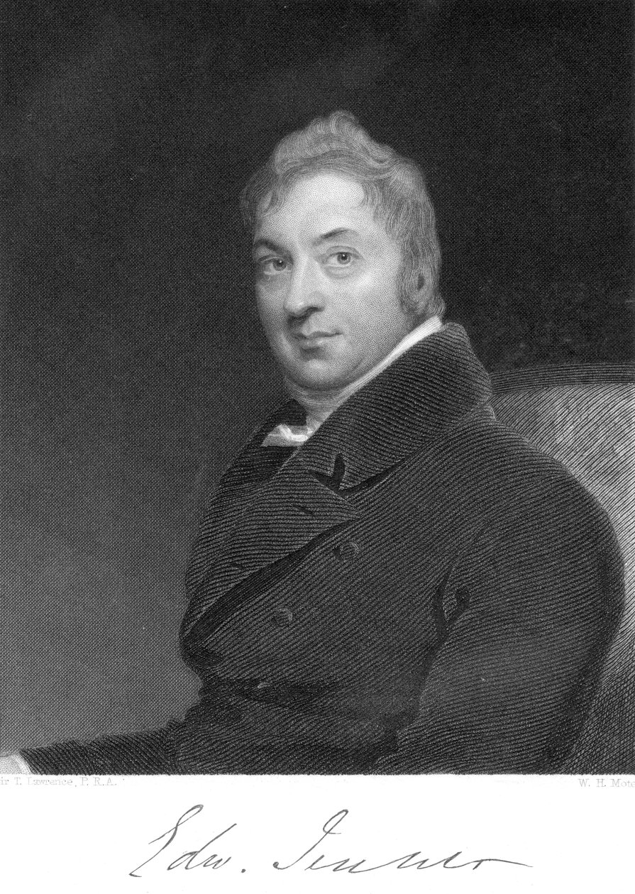 Edward Jenner, englischer Arzt, 1800 von Unbekannt
