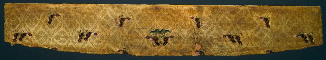 Stickerei mit Vögeln, 700er - 800er Jahre von Unbekannt