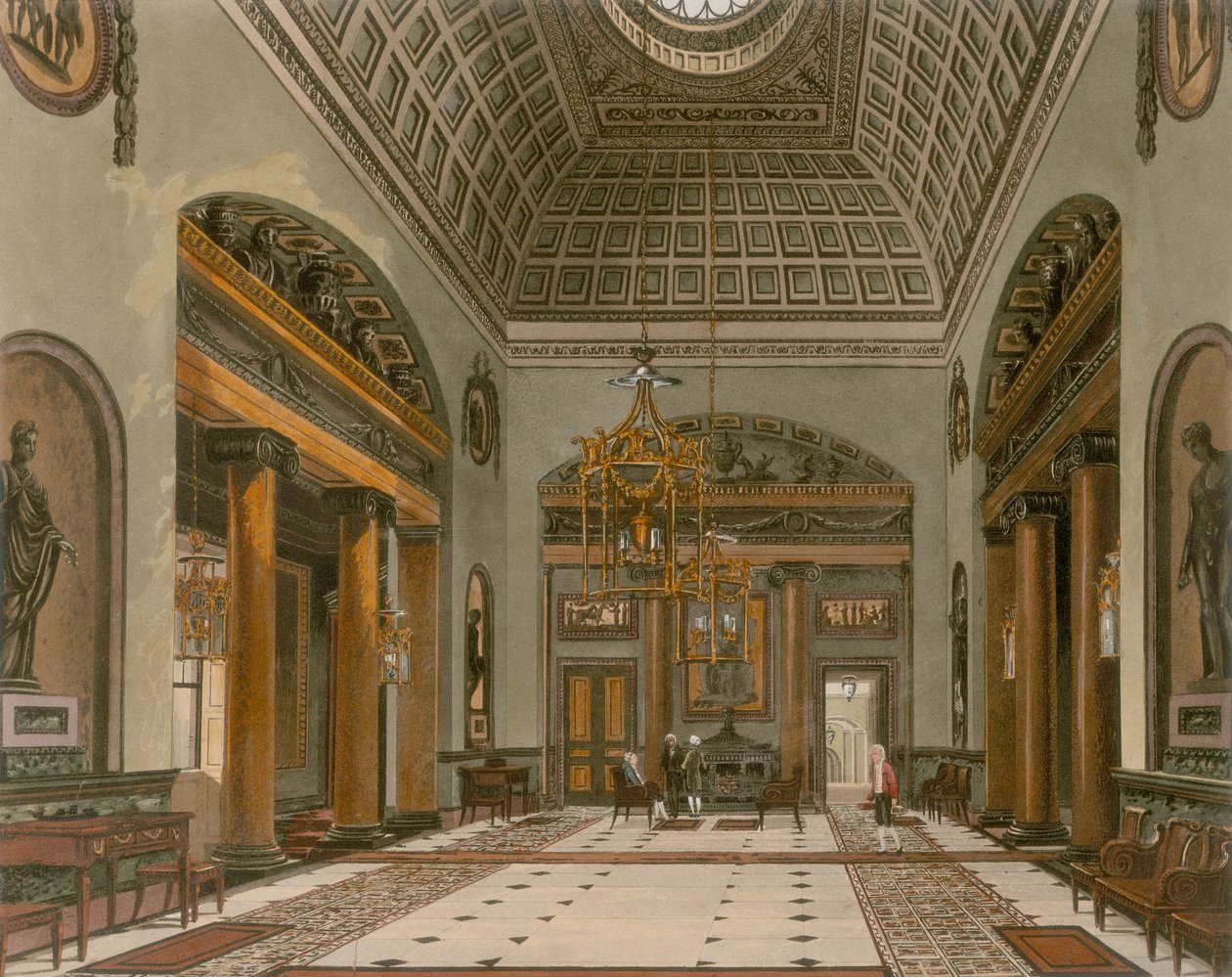 Eingangshalle des Carlton House, Westminster, London von Unbekannt