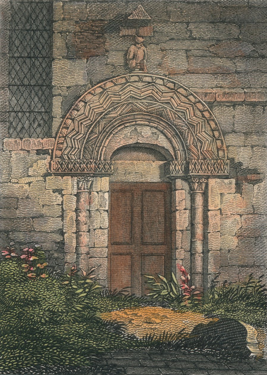 Eingang zur Patricksbourne-Kirche, 1817 von Unbekannt