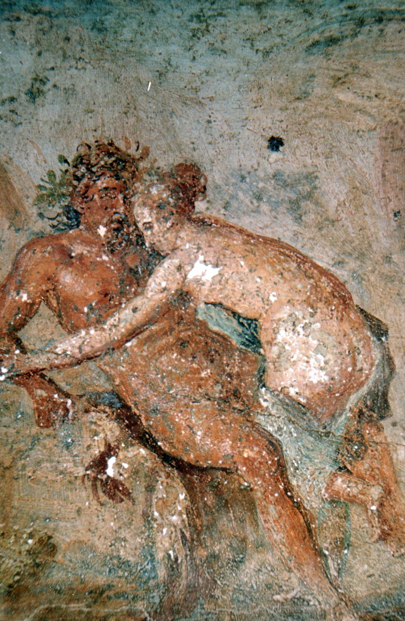 Erotisches Wandgemälde, Pompeji, Italien von Unbekannt