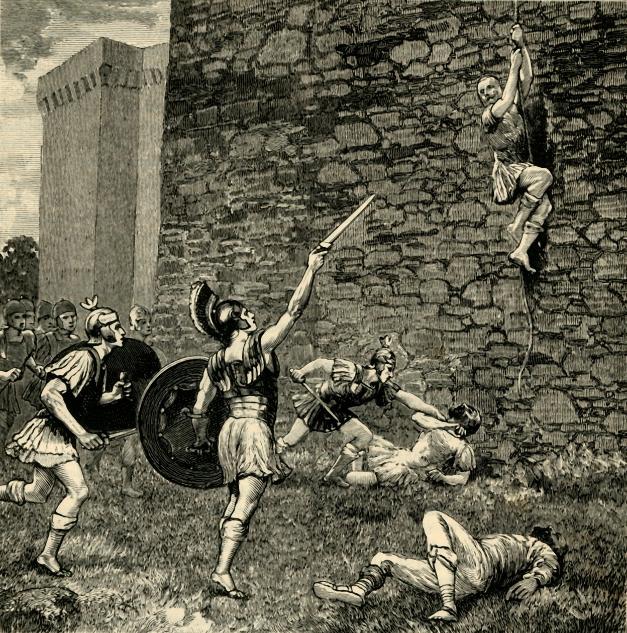 Flucht des jüngeren Marius in Praeneste von Unbekannt