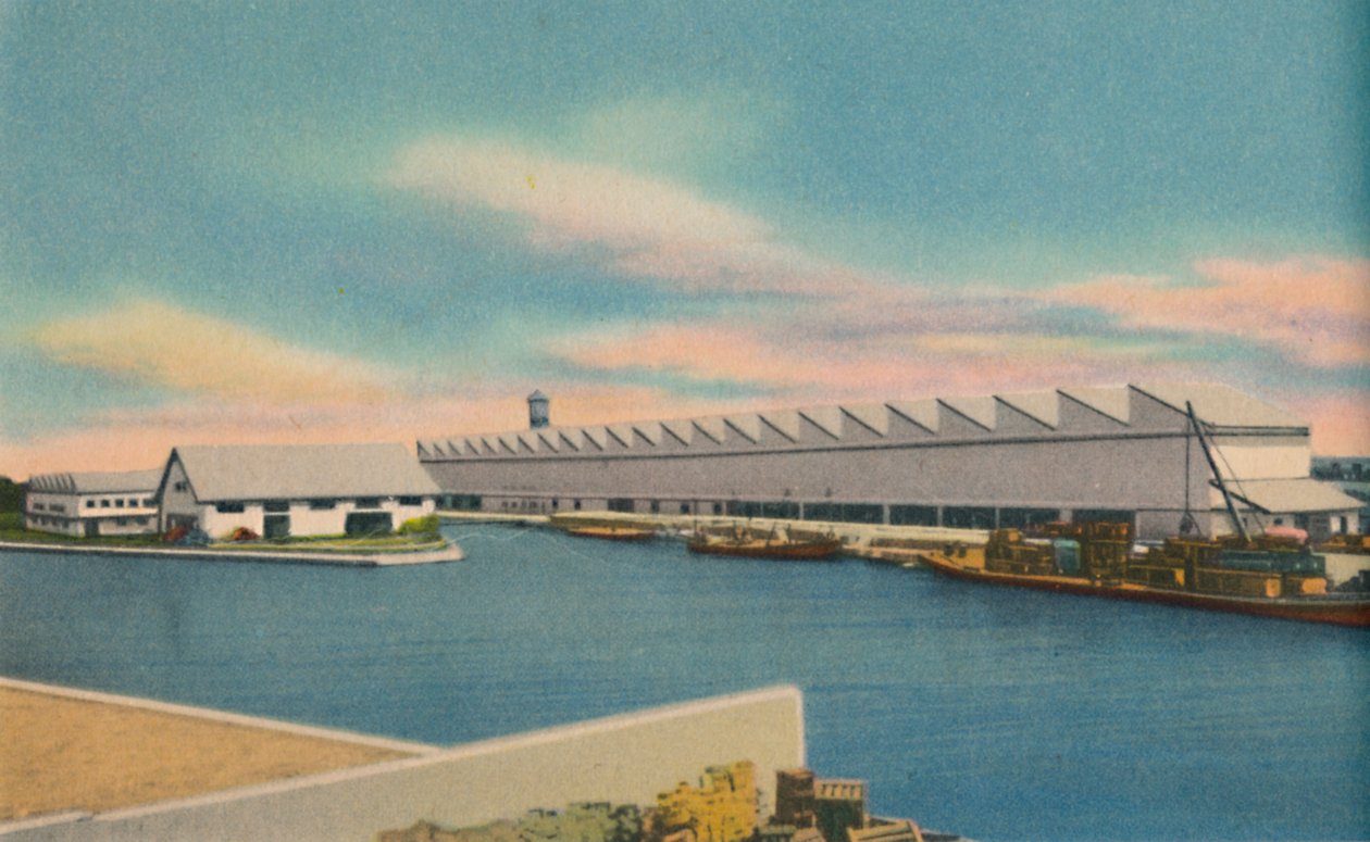 Eternit Asbest-Zement-Dachmaterialfabrik, Barranquilla, ca. 1940er Jahre von Unbekannt