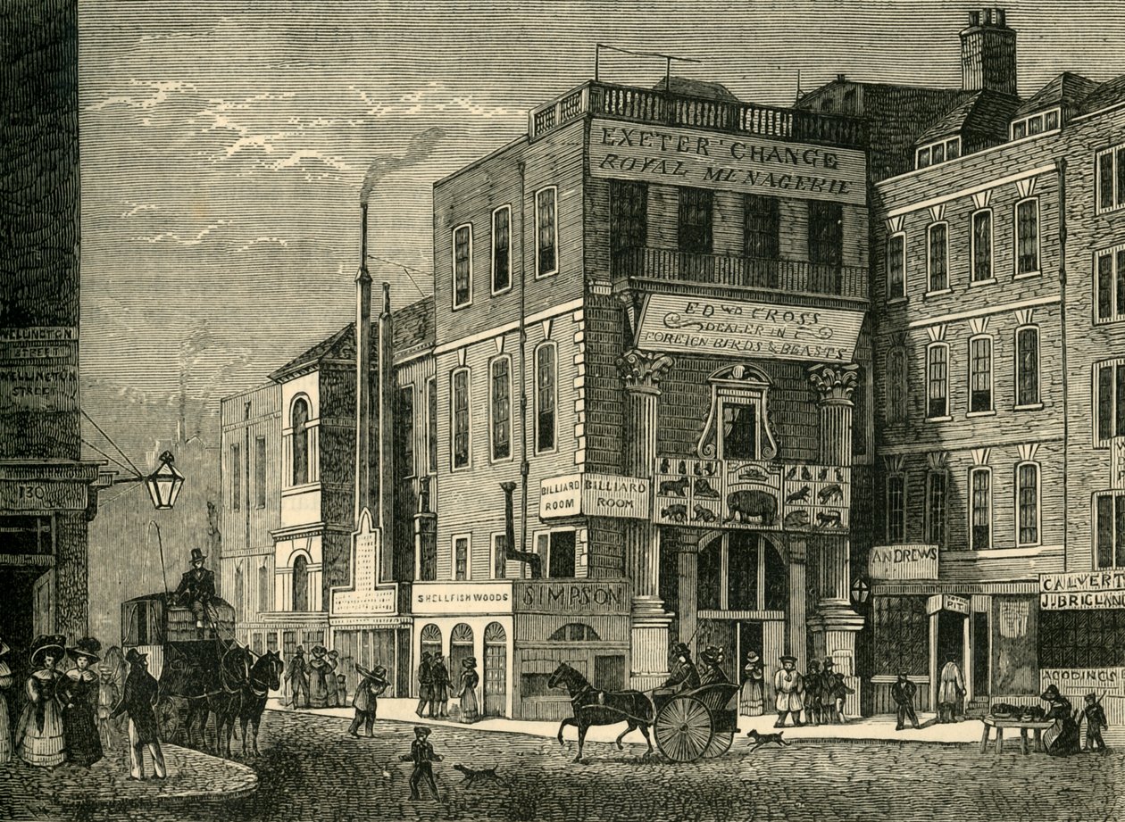 Exeter Change im Jahr 1826, 1881 von Unbekannt