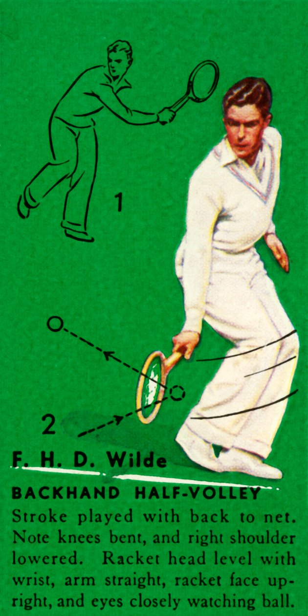 F. H. D. Wilde - Rückhand-Halbvolley, ca. 1935 von Unbekannt