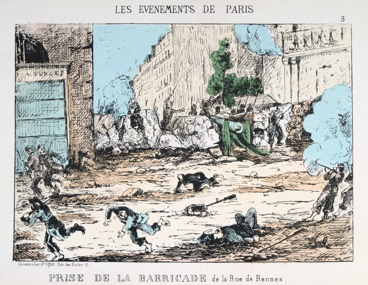 Fall der Pariser Kommune, 1871 von Unbekannt