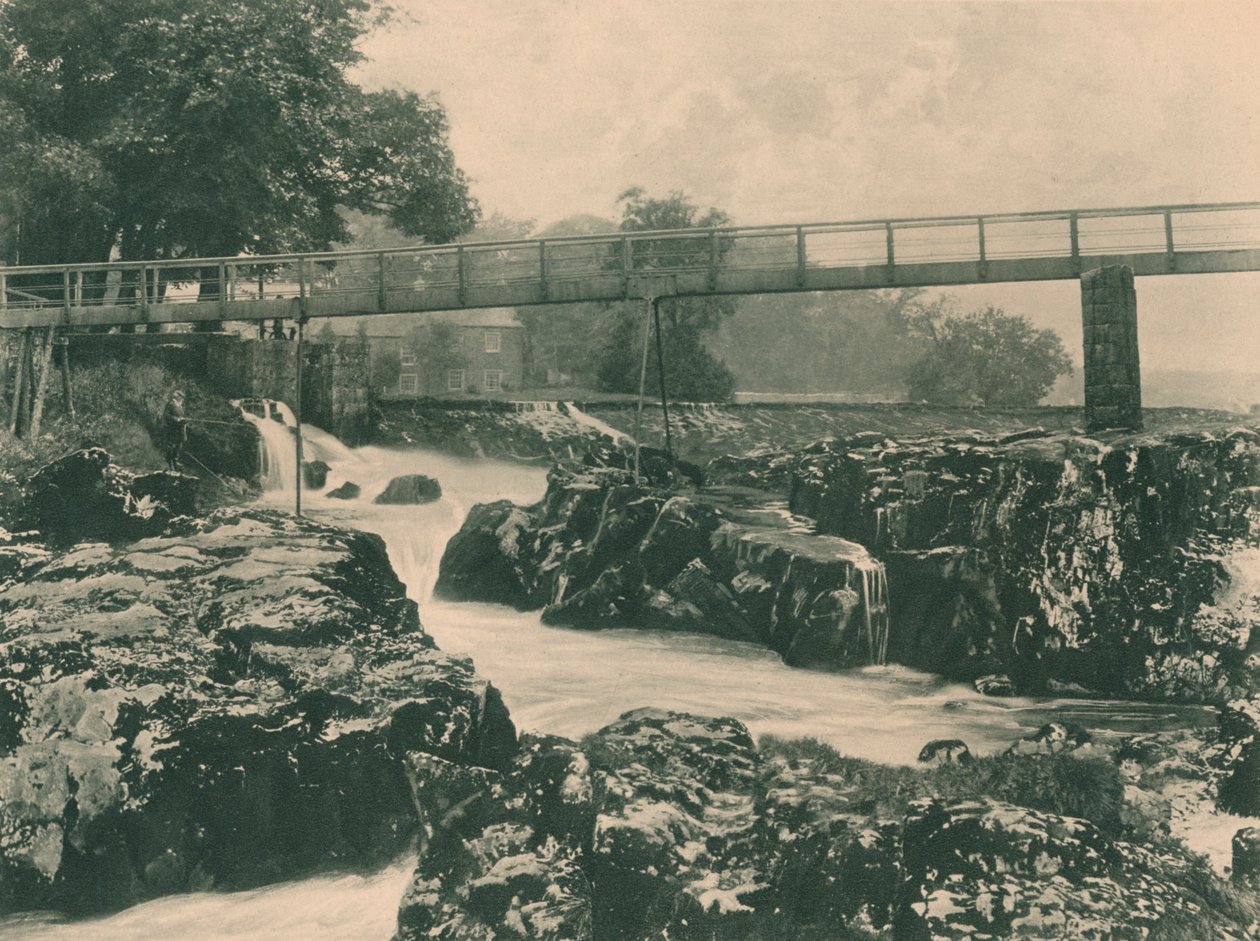 Wasserfälle des Wharfe, 1902 von Unbekannt