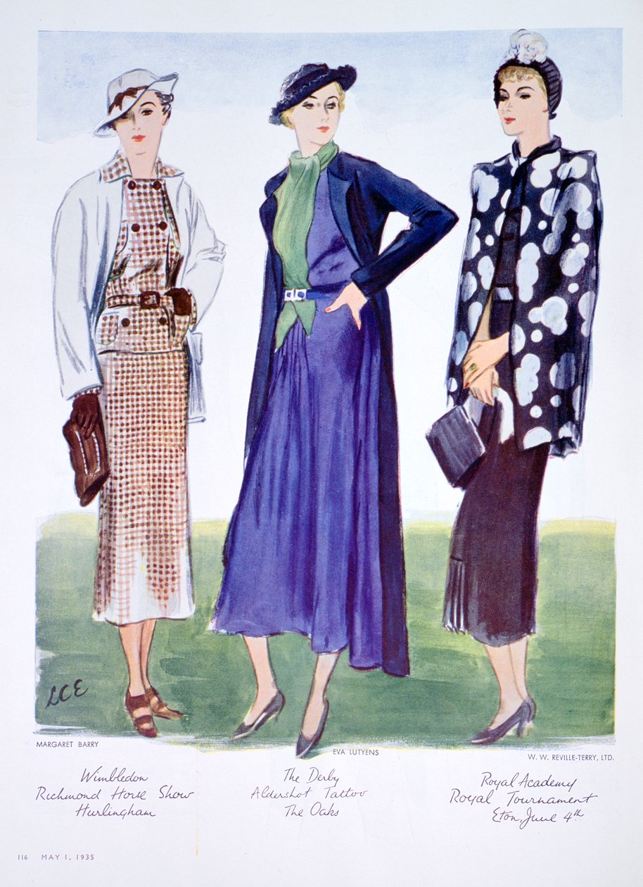 Modeillustration, 1935 von Unbekannt