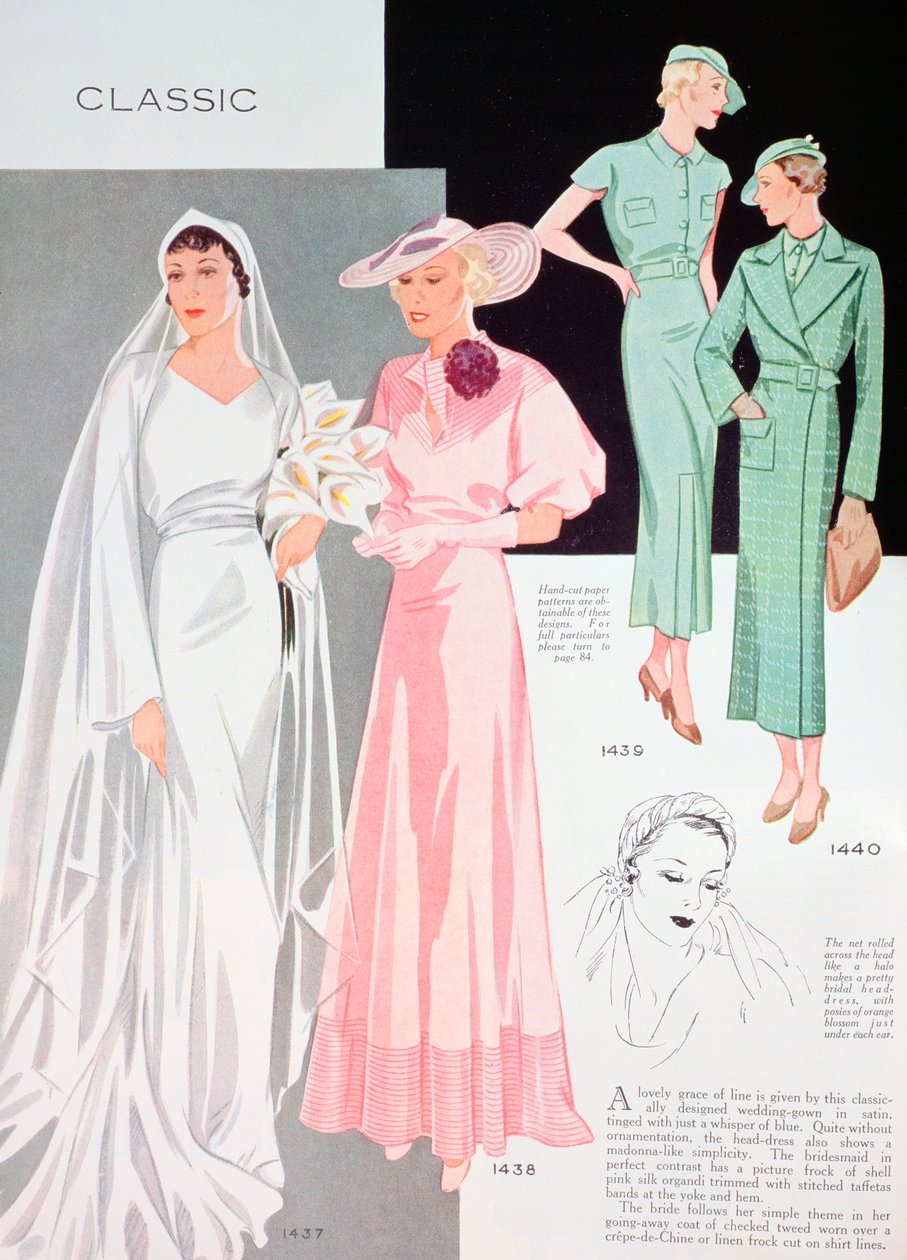 Modeillustration, 1935 von Unbekannt