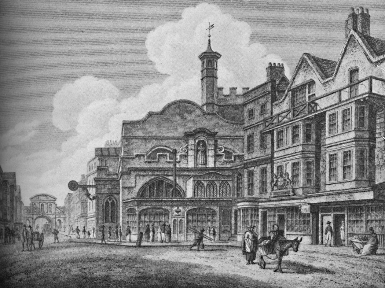 Fleet Street im 18. Jahrhundert, 1907 von Unbekannt