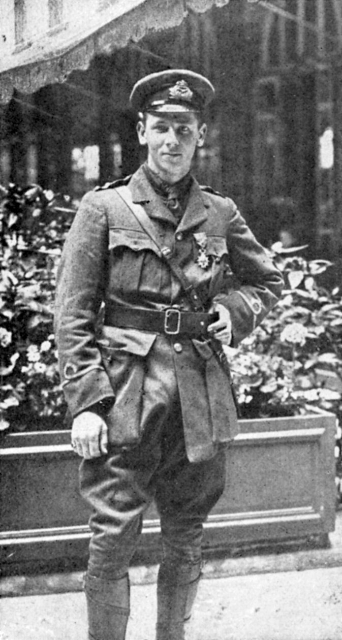Flight-Lieutenant Rex Warneford VC, britischer Pilot von Unbekannt