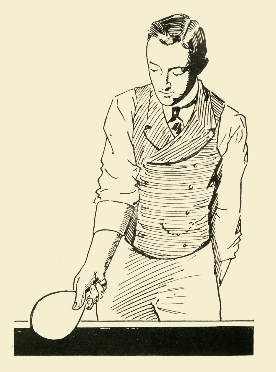 Vorhand-Halbvolley aufrecht, 1902 von Unbekannt
